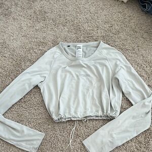 Gymshark Women's Gray Long Sleeve Top